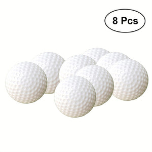 8pcs Plastic Golf Balls Game Toy Balls Indoor Outdoor Practice Balls for Kids Children Golfer