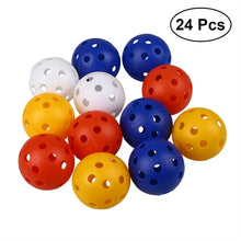 Load image into Gallery viewer, Perforated Plastic Play Balls Hollow Golf Practice Training Sports Balls